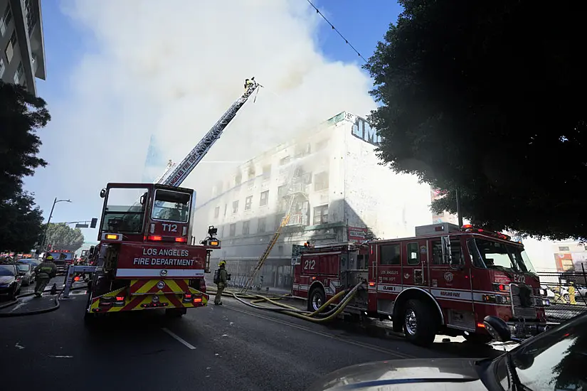 Morrison Hotel In Los Angeles Made Famous By The Doors Goes Up In Flames