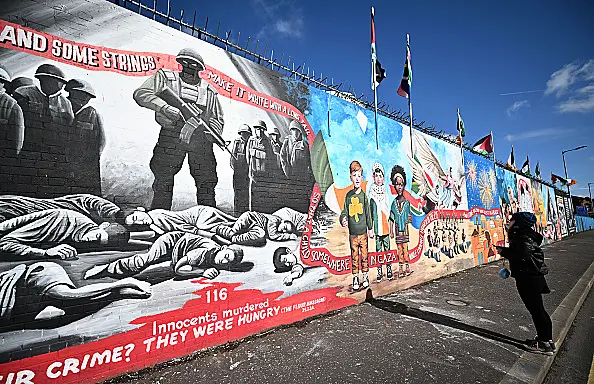 Belfast International Wall displays Palestine solidarity murals