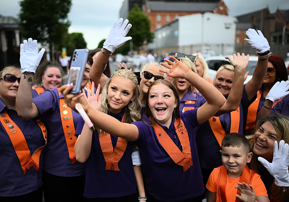 Belfast loyalists celebrate Bastille Day with annual parade