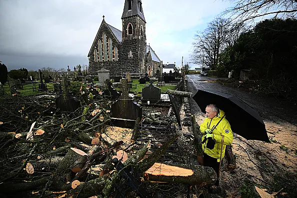 Cleanup begins after Storm Isha