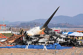 More Than 120 Dead As Plane Crashes Off Runway In South Korea And Catches Fire