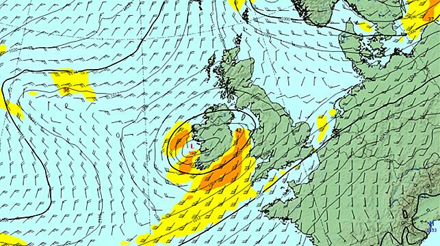 Potential Storms To Hit Ireland At New Year Followed By Sharp Cold Snap