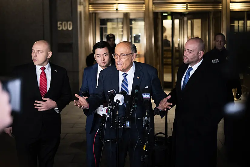 Rudy Giuliani Appears At Contempt Hearing Over Election Case Judgment