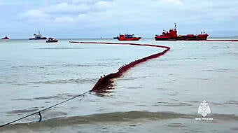 Russia Forms Emergency Task Force As Kerch Strait Oil Spill Continues To Spread