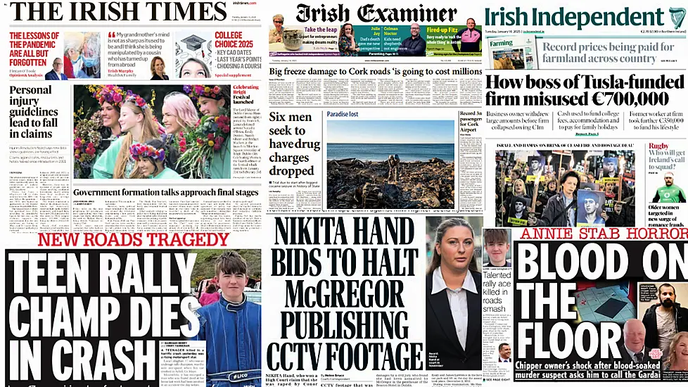 What The Papers Say: Tuesday's Front Pages