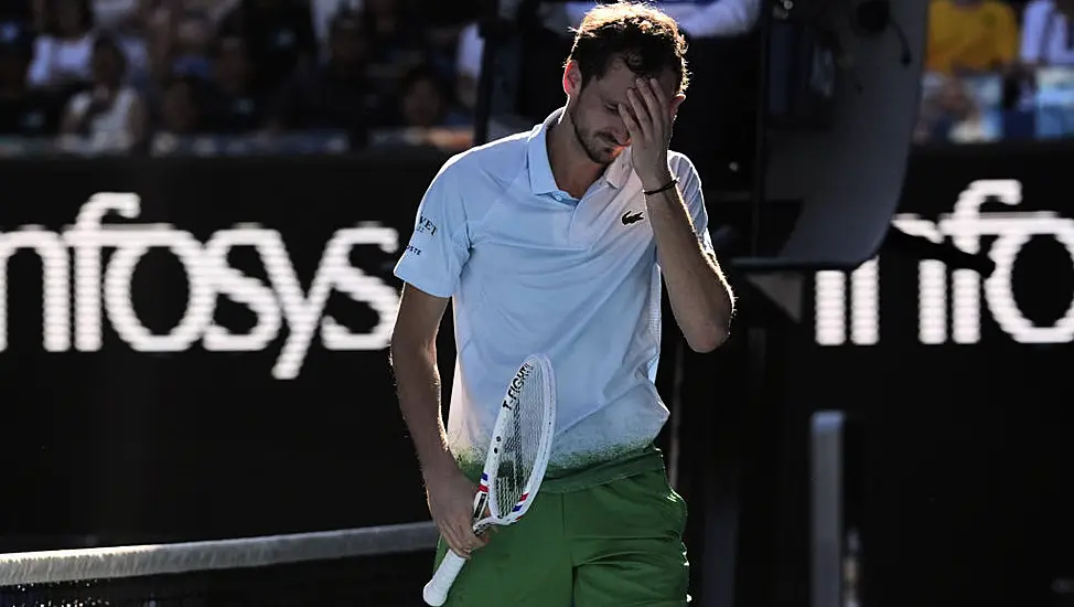 Daniil Medvedev Smashes Net Camera In Anger During Five-Set Australian Open Win