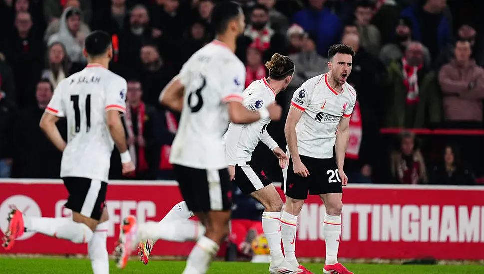 Diogo Jota Rescues Draw For Liverpool Against Impressive Nottingham Forest