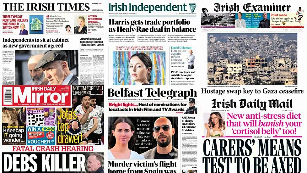 What The Papers Say: Wednesday's Front Pages