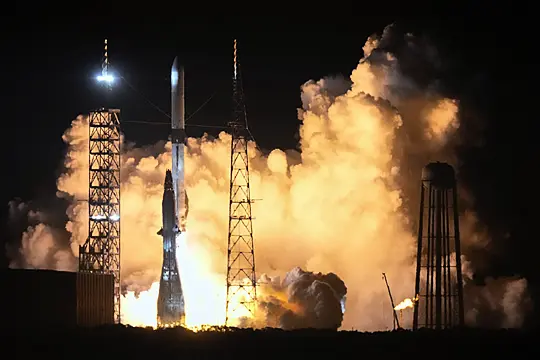 Jeff Bezos’s Blue Origin Launches New Rocket On First Test Flight