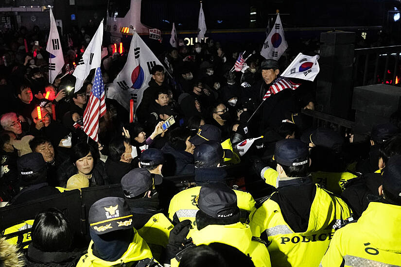 Supporters Detained After South Korean President’s Arrest Sparks Protest