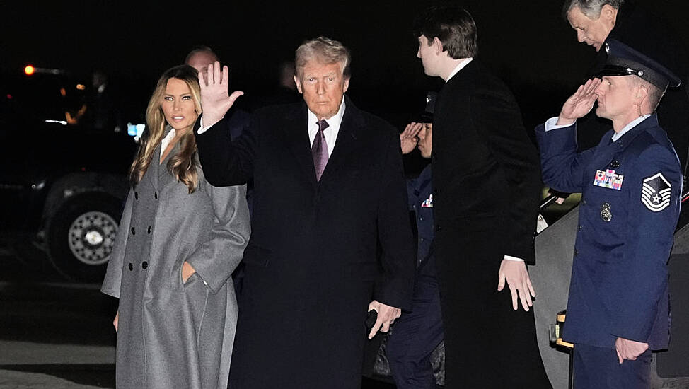 Donald Trump Arrives In Washington To Start Inauguration Celebrations