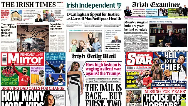What The Papers Say: Wednesday's Front Pages