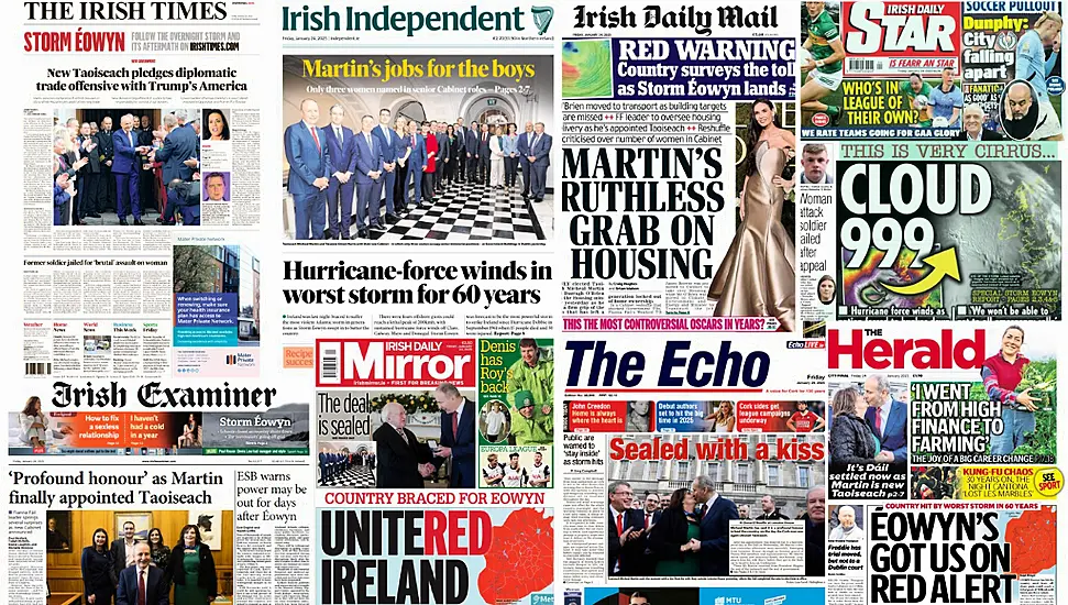 What The Papers Say: Friday's Front Pages