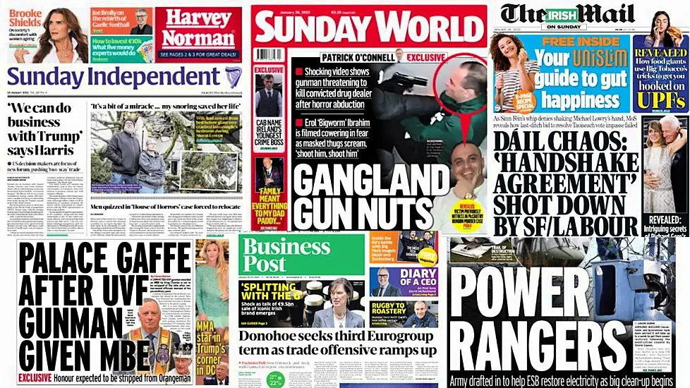 What The Papers Say: Sunday's Front Pages