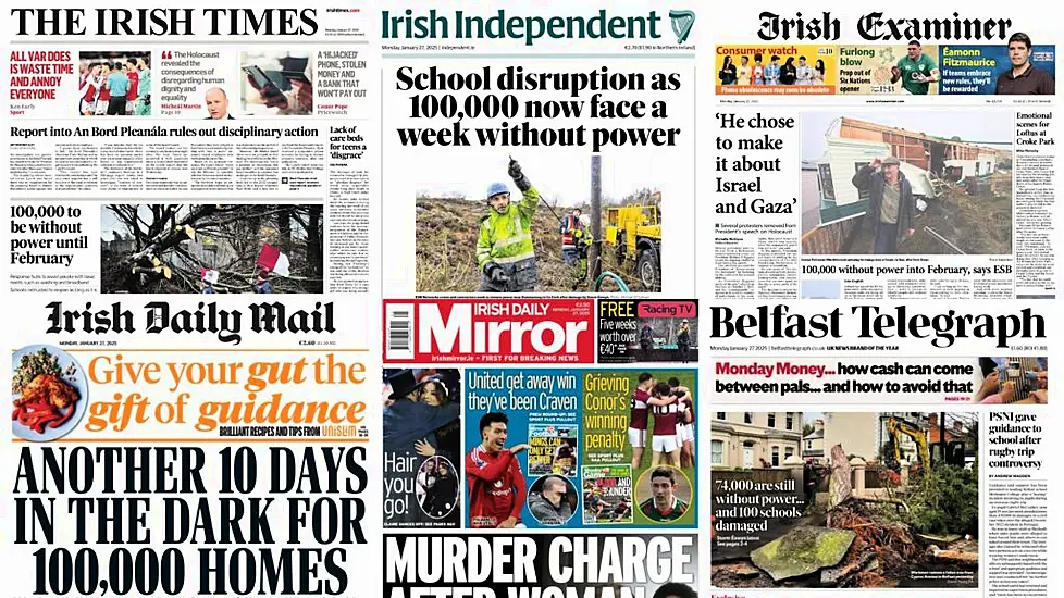 What The Papers Say: Monday's Front Pages