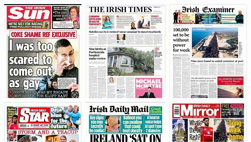 What The Papers Say: Tuesday's Front Pages