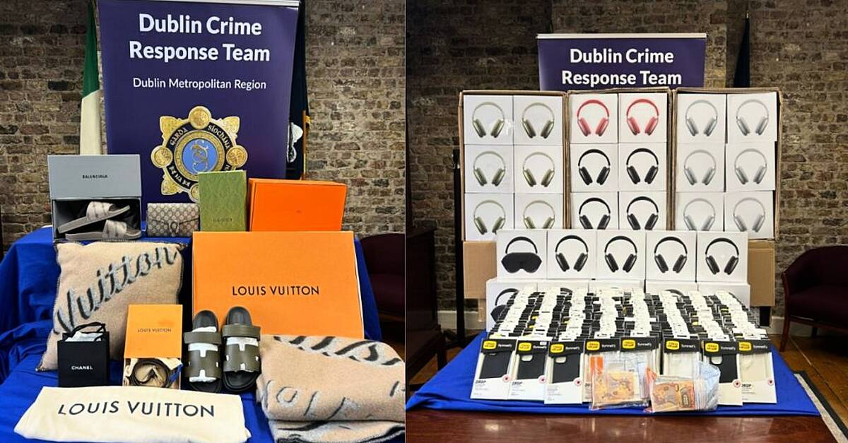 Gardaí seize Gucci goods and 180 counterfeit Apple headphones in Dublin searches