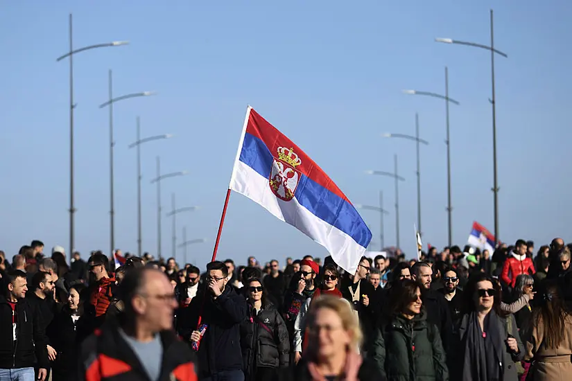 Blockades And Rally Mark Three Months Since Canopy Collapse Killed 15 In Serbia