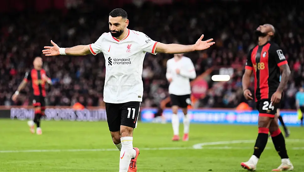 Mohamed Salah’s Double Helps Liverpool Open Up Nine-Point Lead In Title Race