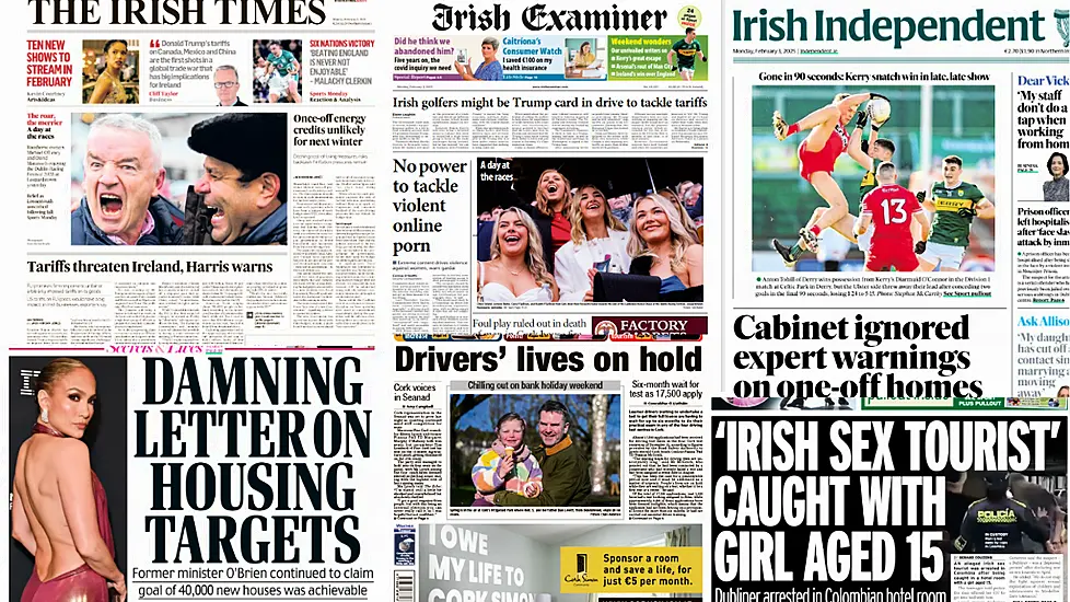 What The Papers Say: Monday's Front Pages