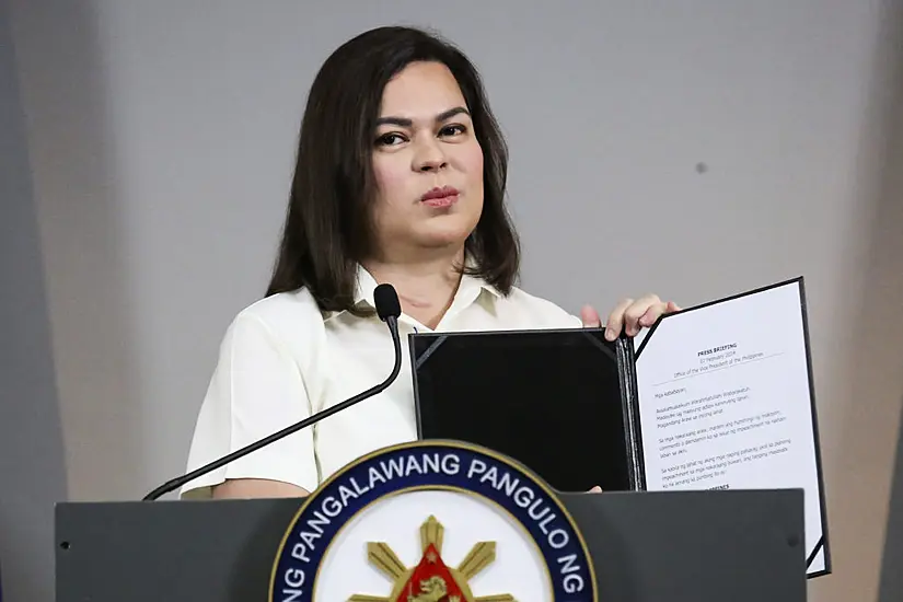 Philippine Investigators File Criminal Complaints Against Vice President