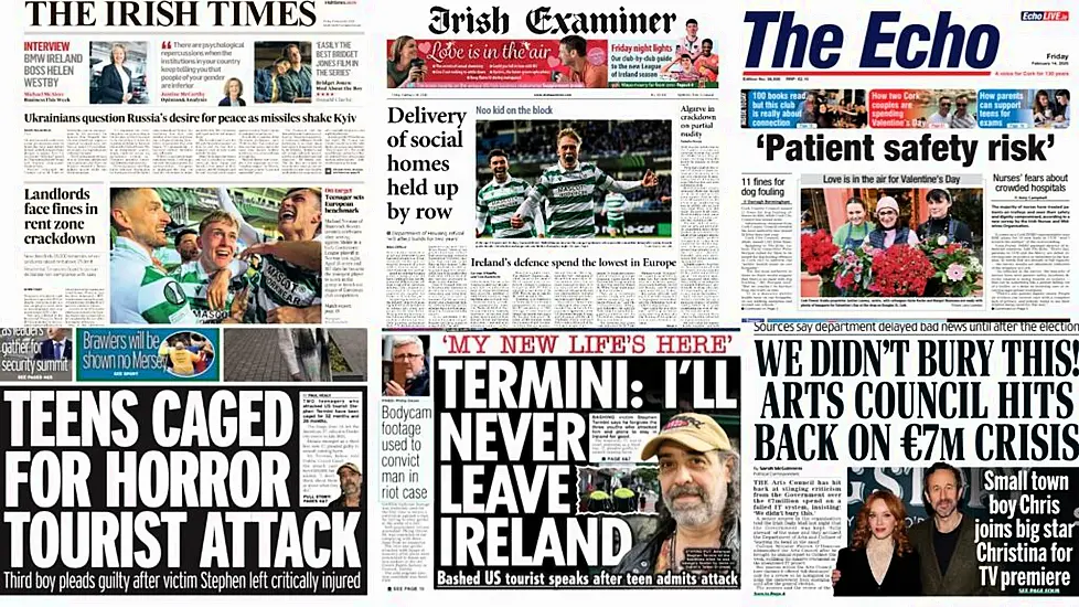 What The Papers Say: Friday's Front Pages