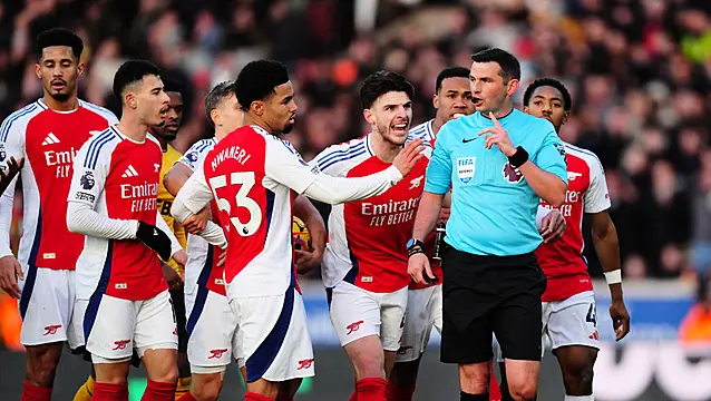 Arsenal Fined €78,000 For Reaction To Myles Lewis-Skelly Red Card