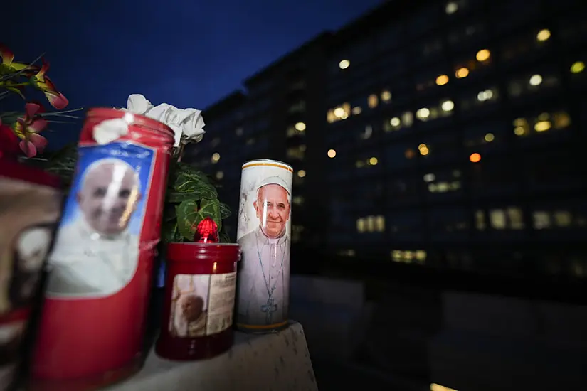 Pope Sitting Up Out Of Bed In Hospital As He Recovers From Pneumonia