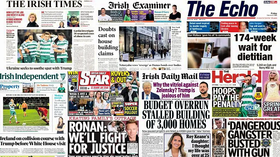 What The Papers Say: Friday's Front Pages