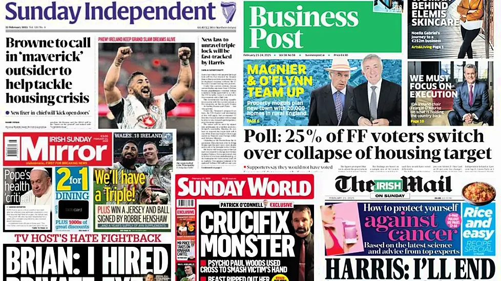 What The Papers Say: Sunday's Front Pages