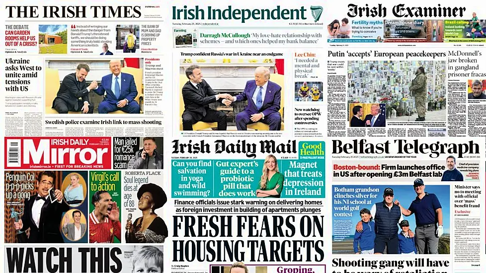 What The Papers Say: Tuesday's Front Pages