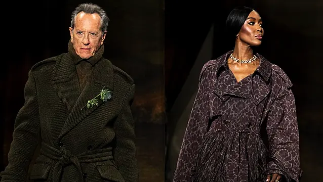 Naomi Campbell, Richard E. Grant, Lila Moss And More Hit The Burberry Runway