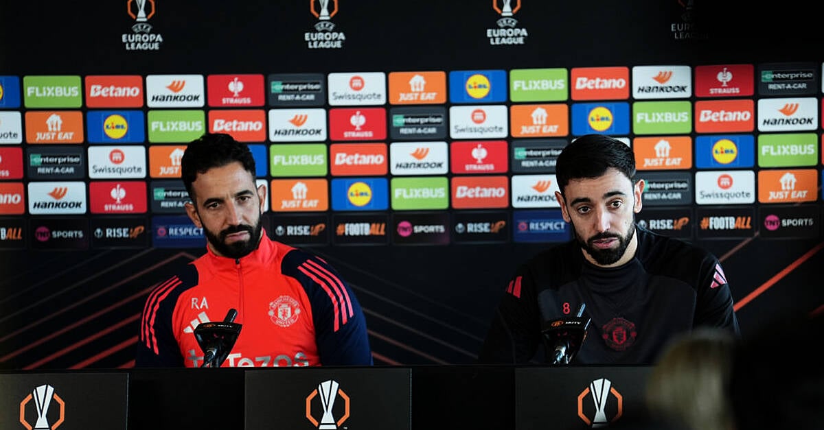 Ruben Amorim has told Bruno Fernandes he is not going