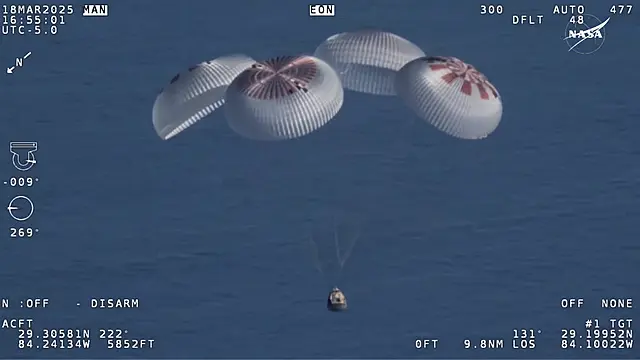 Nasa Astronauts Return To Earth After Nine Months Stuck In Space
