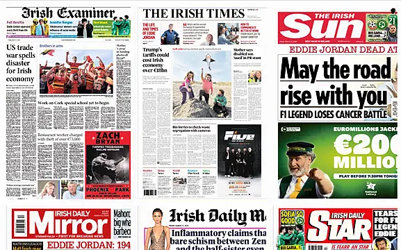 What The Papers Say: Friday's Front Pages