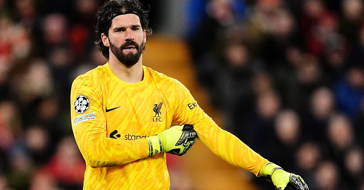 Liverpool goalkeeper Alisson Becker has returned to Merseyside after sustaining