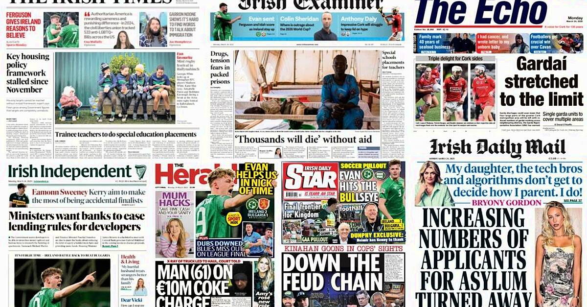 What the papers say: Monday`s front pages