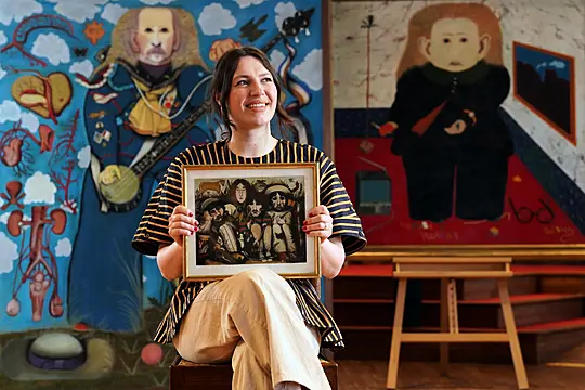 Rare John Byrne Painting Of The Beatles To Go Under Hammer