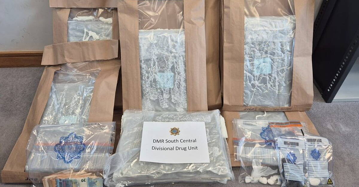 Two people arrested after seizure of cannabis worth €300,000 in Dublin