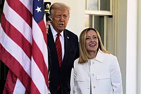 Trump ‘In No Rush’ To End Tariffs As He Holds Talks With Italy’s Meloni