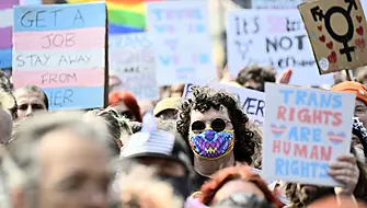 Thousands Of Trans Rights Protesters On Edinburgh Streets Following Court Ruling