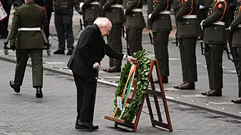 President Lays Wreath At Easter Rising Commemoration