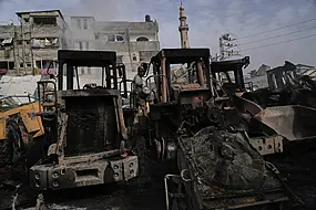 Israeli Strikes Kill 14 In Gaza And Destroy Heavy Equipment Used To Clear Rubble