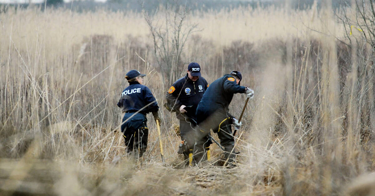 A woman and her child whose remains were discovered scattered
