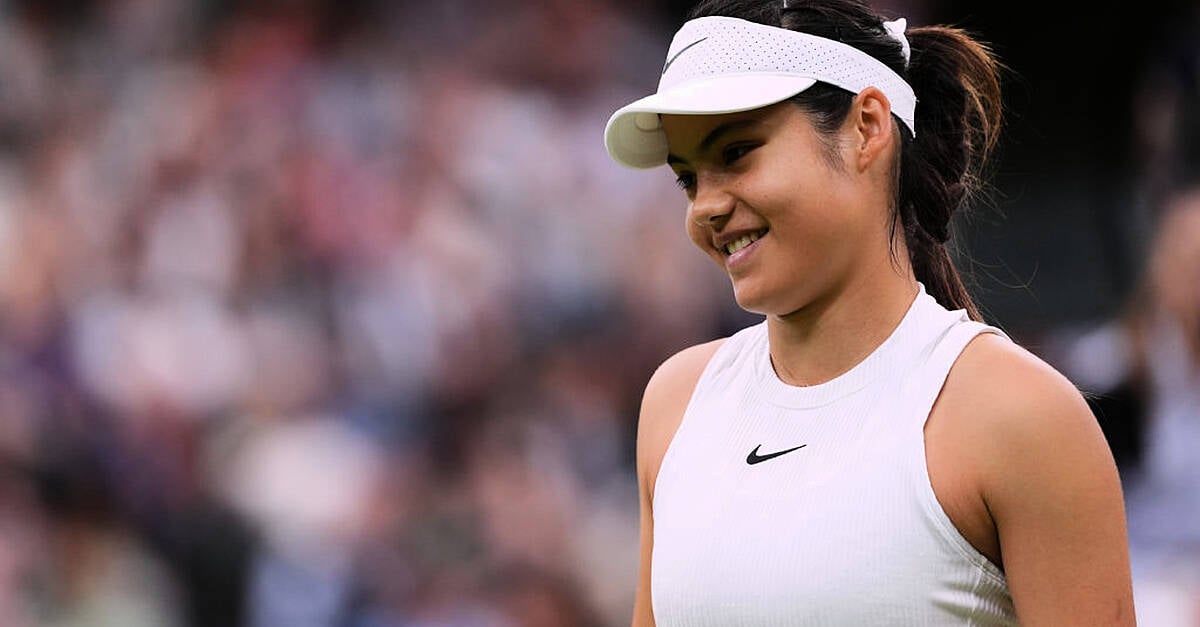Emma Raducanu marked her return to action with a straight