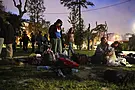 Istanbul Residents Spend Night Outdoors After Strong Earthquake And Aftershocks