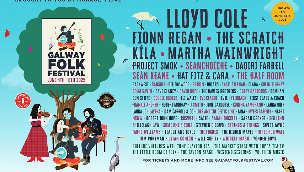 Galway Folk Festival Announces Full Line-Up For 2025