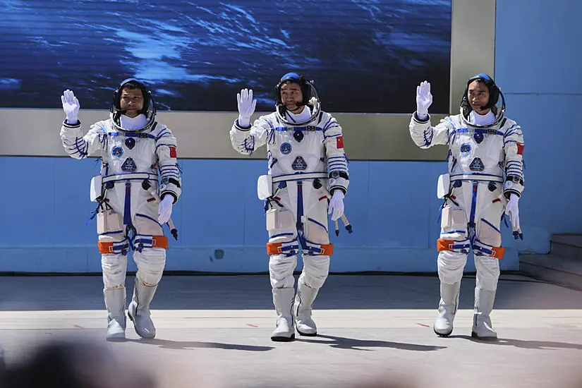 China Launches Three Astronauts To Replace Crew On Chinese Space Station