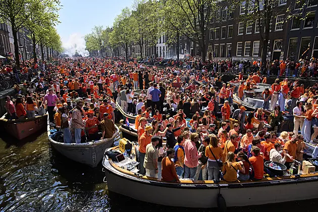 Orange-Clad Crowds Cram Into Dutch Cities To Celebrate King’s Birthday