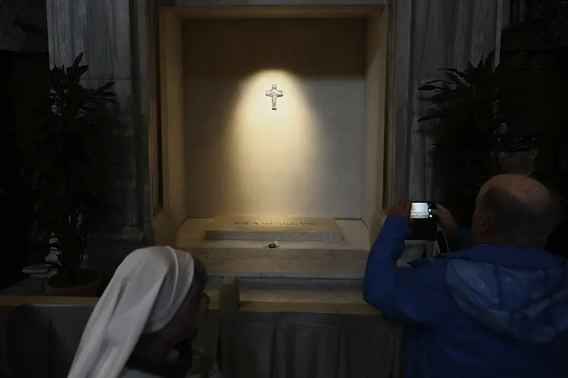 Worshippers Pay Respects To Pope Francis At His Simple Tomb